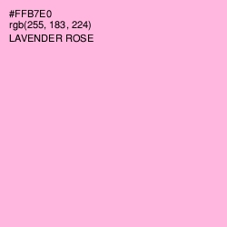 #FFB7E0 - Lavender Rose Color Image